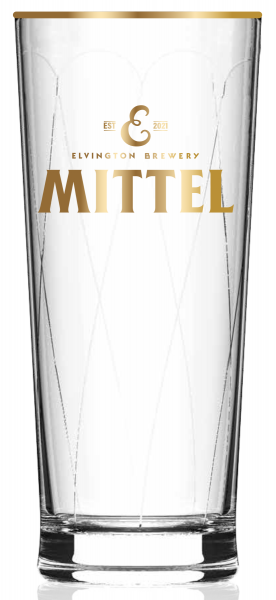 Elvington Brew Co 'Mittel' Half Pint Glass (Box of 12)