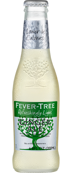 Fever-Tree Refreshingly Light Ginger Ale 24 x 200ml Bottles