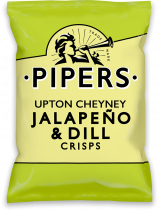 Pipers Crisps Jalapeño & Dill 24 x 40g (Snacks)