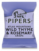 Pipers Crisps Wild Thyme & Rosemary 24 x 40g (Snacks)