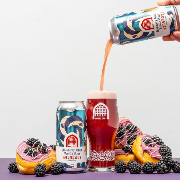 Vault City Blackberry Tonka Vanilla Glaze Doughnut (CANS)