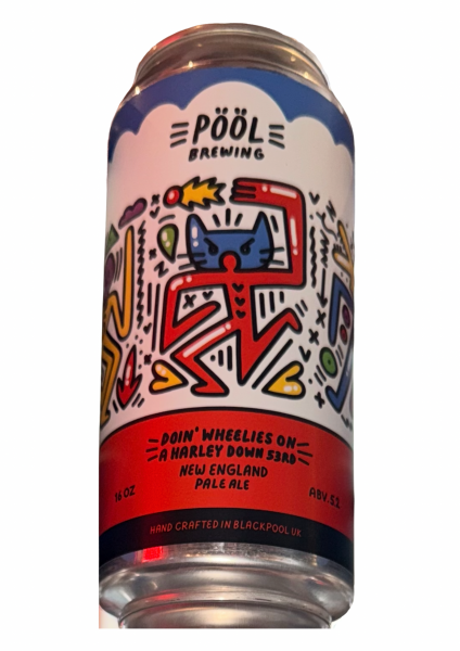 Pool Brewing Doin' Wheelies On A Harley Down 53rd (CANS)
