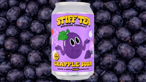 Stiff Tea Brewing Grapple Soda (CANS)
