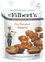 Mr Filberts Dry Roasted Peanuts 20 x 40g (Snacks)