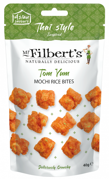 Mr Filberts Thai Tom Yum Rice Crackers 16 x 40g (Snacks)