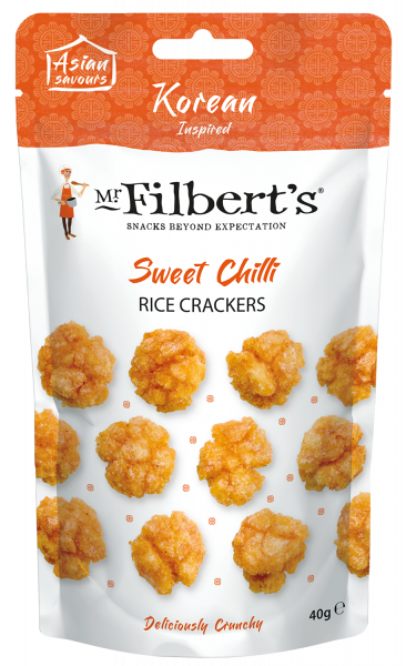 Mr Filberts Sweet Chilli Rice Crackers 16 x 40g (Snacks)