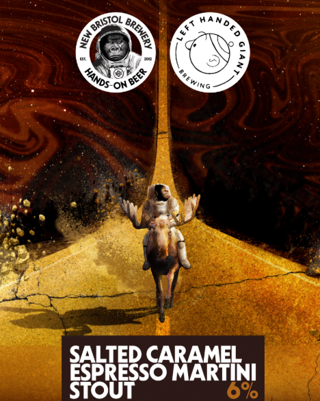 New Bristol x Left Handed Giant Salted Caramel Espresso Martini Stout (CANS)