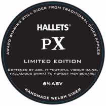 Hallets PX Sherry Medium Cider (Bag In Box) 