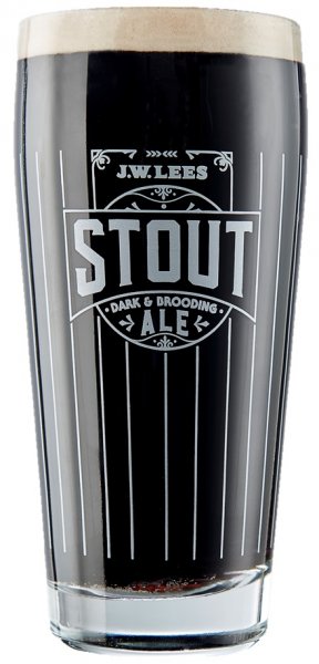 Drink It In - Great Beer Online | JW Lees Stout Pint Glass (Box of 12)