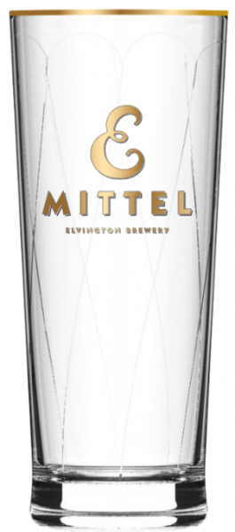 Elvington Brew Co 'Mittel' Pint Glass (Box of 12)