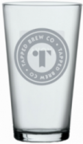 Tapped Brew Co Conical 1/2 Pint Glass 10oz (Box of 12)