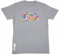 To Øl Brewery Grey T-Shirt 'Flags' (Small)